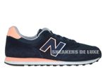 New Balance WL574GN Navy with Black & Pink
